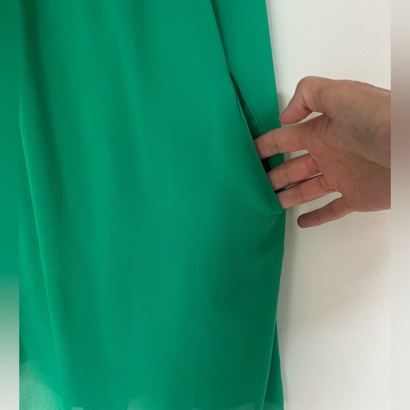 My Michelle Chiffon Swing Ultimate Tunic Tank Dress Kelly Green size 9 Summer - Picture 5 of 8